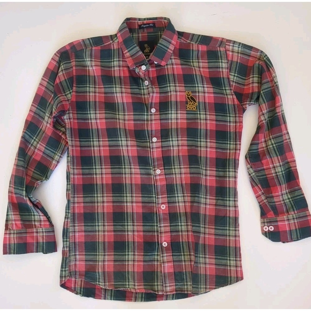OVO October's Very Own Womens Flannel Button Up Size Medium